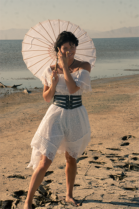 Female model photo shoot of Kassie Cobb Photography in Salton Sea / Bombay