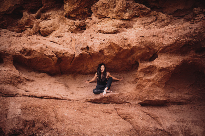 Female model photo shoot of Wrara in Camelback Mountain