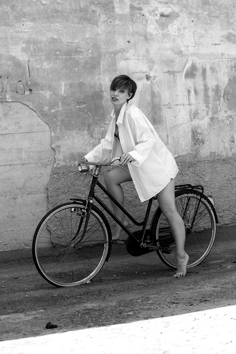 Female model photo shoot of Olga Linina in Milan