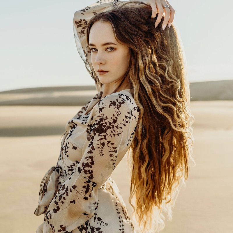 Female model photo shoot of Emily J Legge in Port Stephens - Sand Dunes Australia