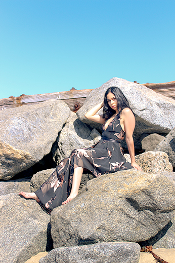 Female model photo shoot of Kassie Cobb Photography and Linette Zare in Dockweiler State Beach
