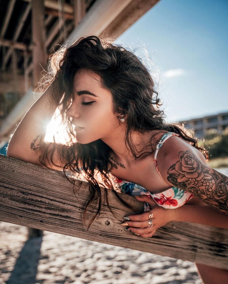Female model photo shoot of Shelbi Lynn in Cocoa Beach, Florida