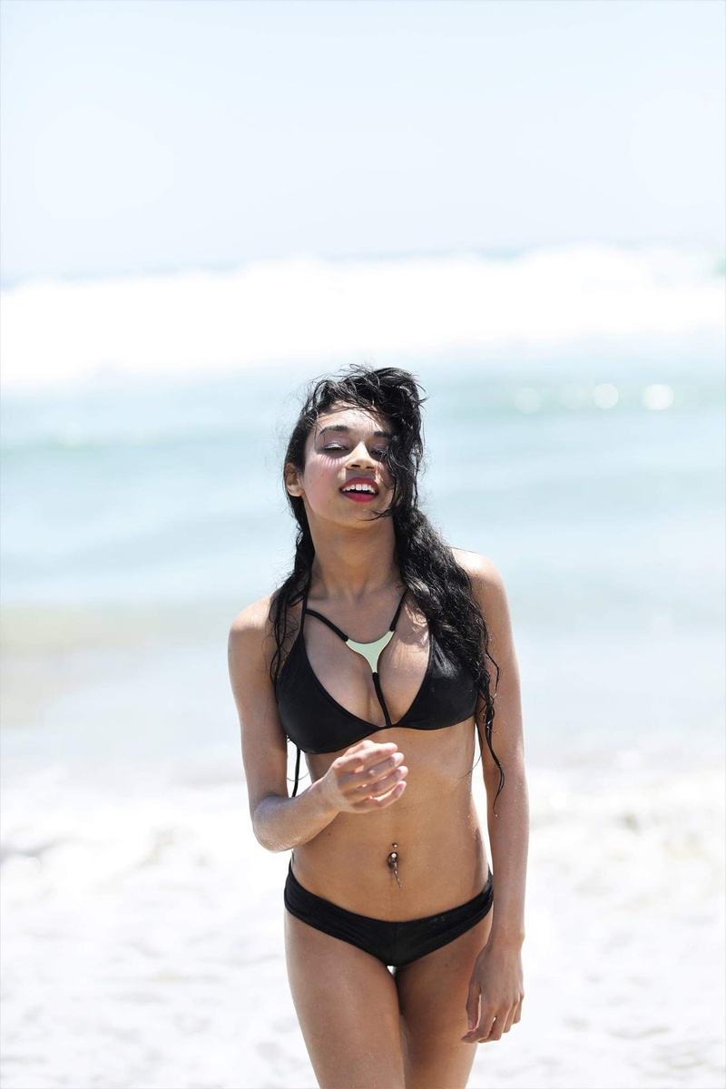 Female model photo shoot of KulaniYvonne in Laguna Beach California