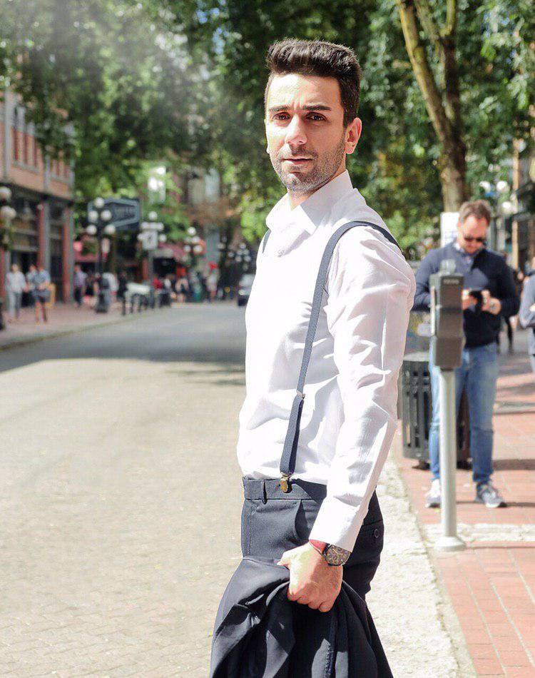 Male model photo shoot of Moji GH in Gastown Vancouver BC Canada