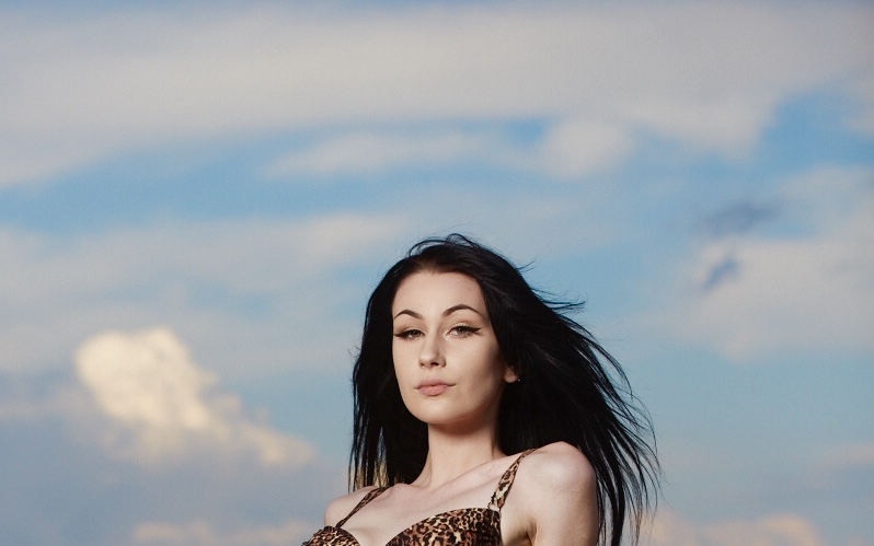 Female model photo shoot of Alaska Grey