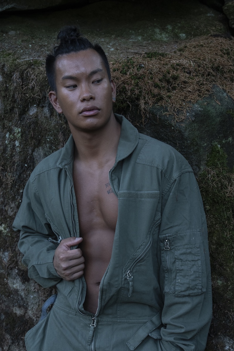 Male model photo shoot of Mattis_Gbg in The woods