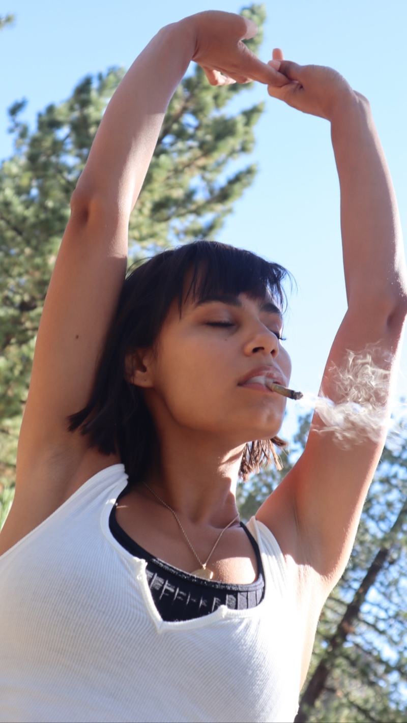 Female model photo shoot of Ashlee SNAPZ in Big Bear Lake,California