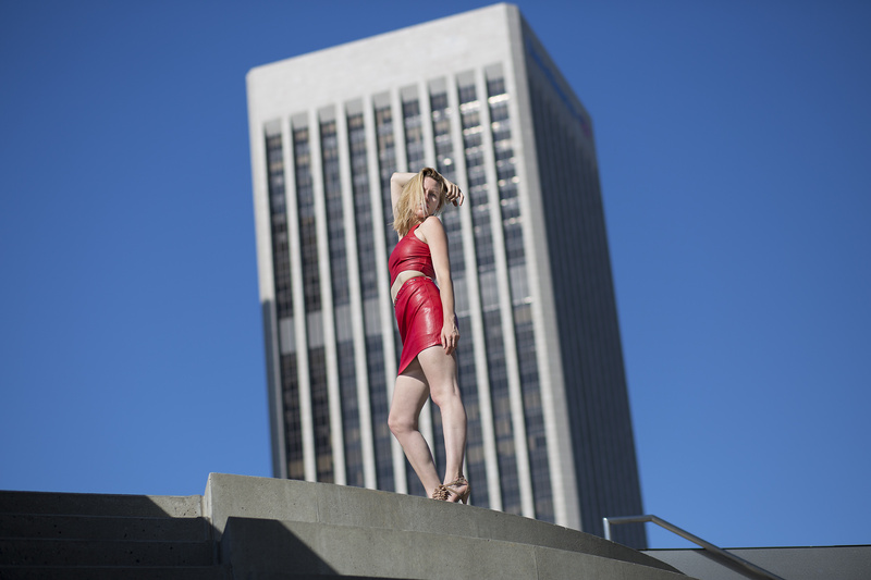 Female model photo shoot of Cfuursted by Radical Snaps in Downtown LA
