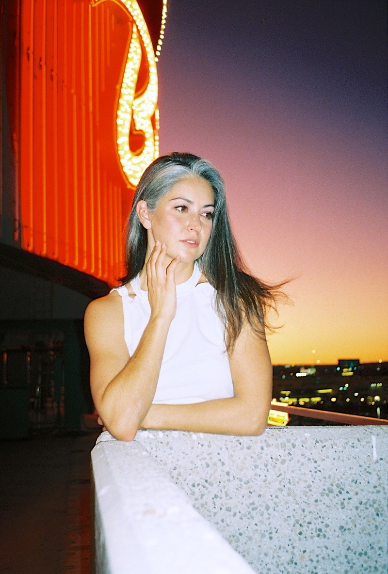 Female model photo shoot of Thalia S by NickJ in Downtown Las Vegas, Nevada