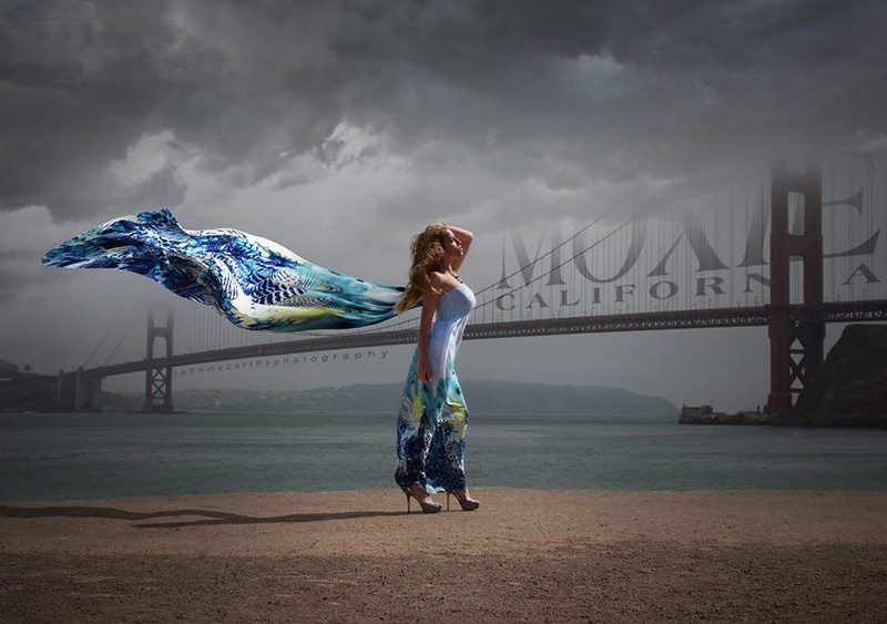 Female model photo shoot of Jenna Banks in Golden Gate Bridge San Francisco