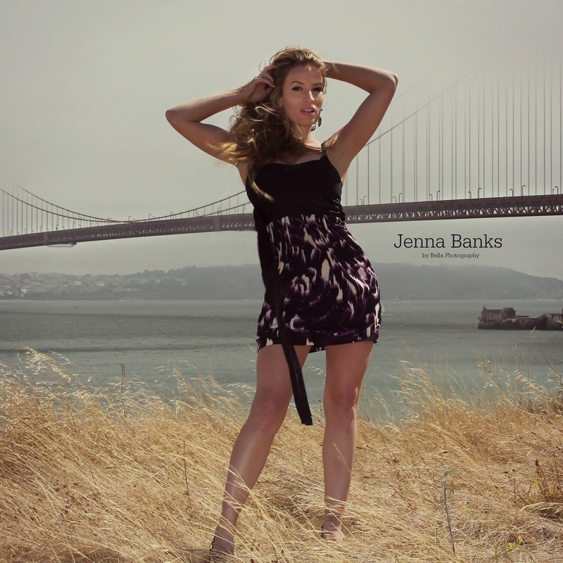 Female model photo shoot of Jenna Banks in San Francisco Golden Gate
