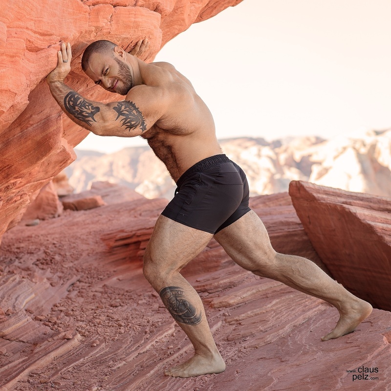 Male model photo shoot of Colossal Cajun in Fire Valley