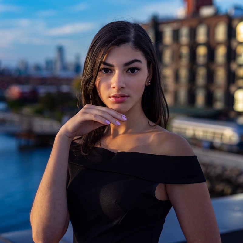 Female model photo shoot of Shantelle Sanchez in Red Hook, Brooklyn