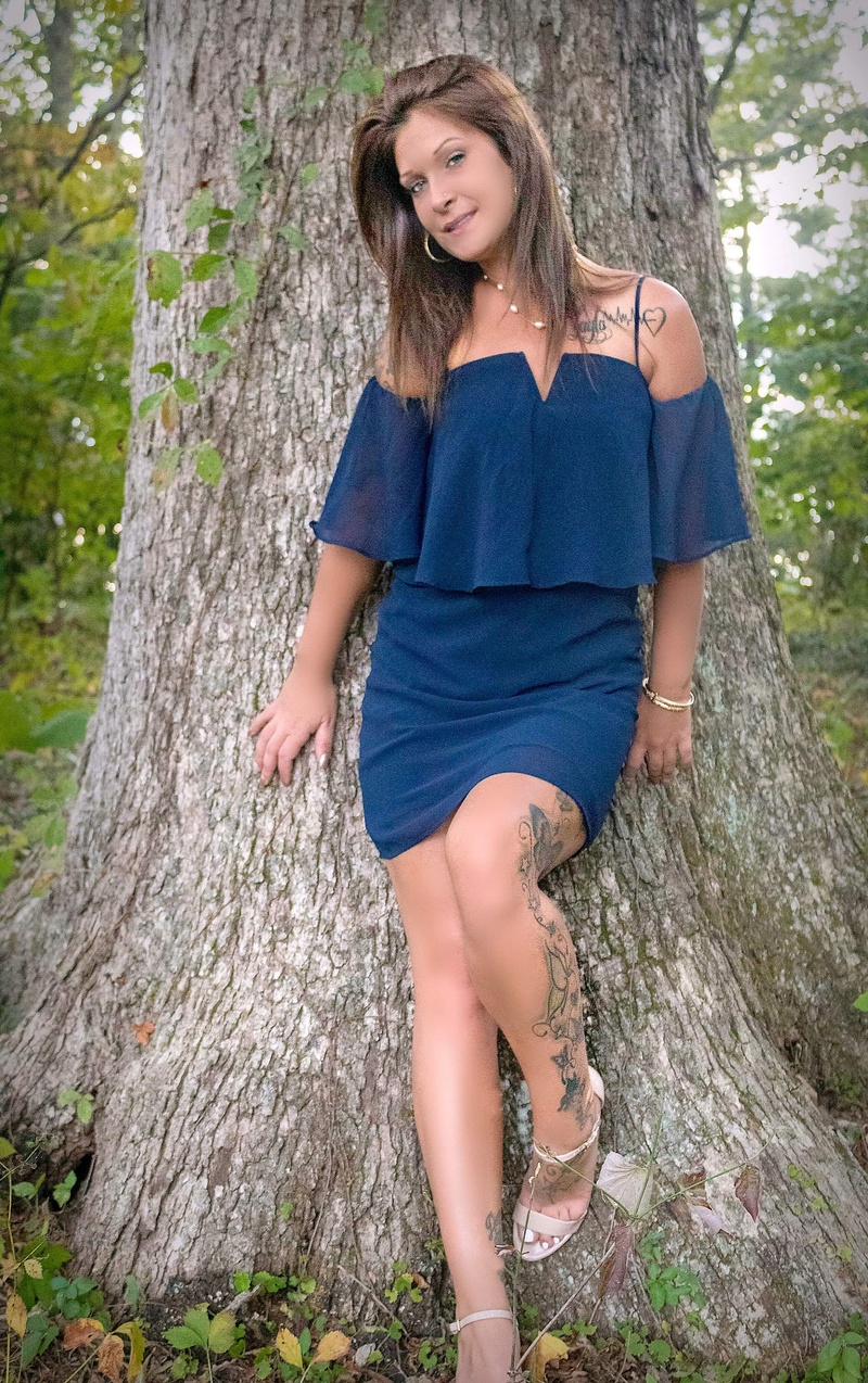 Female model photo shoot of Leighann Trail in VA 2019