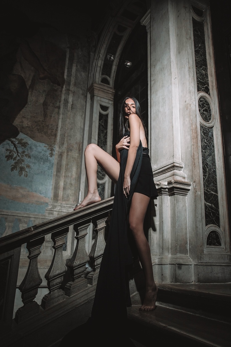 Female model photo shoot of annarossii in Ca' Sagredo - Venezia