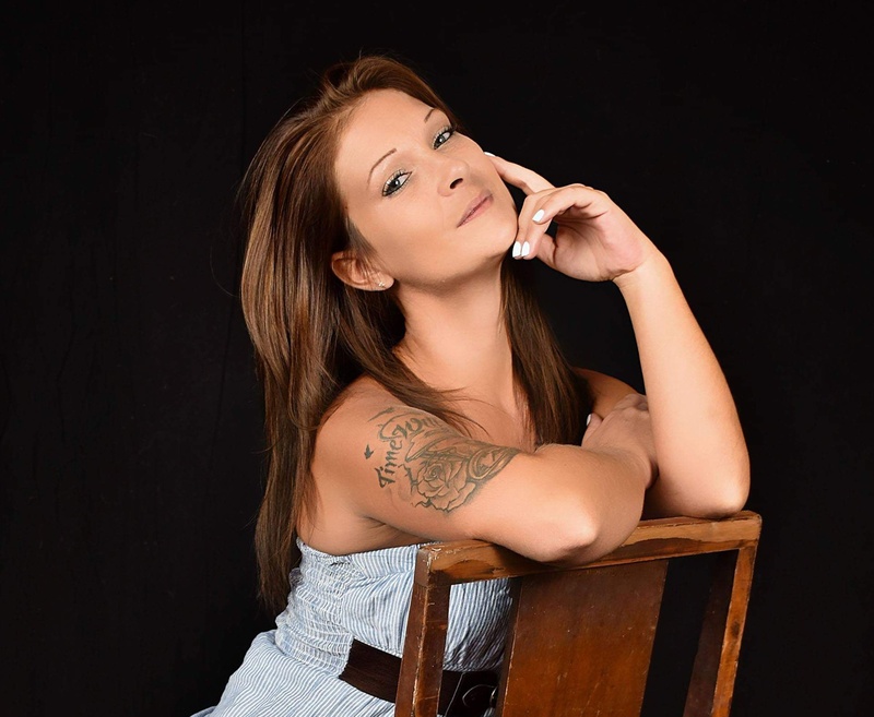 Female model photo shoot of Leighann Trail by JMG photography in VA 2019