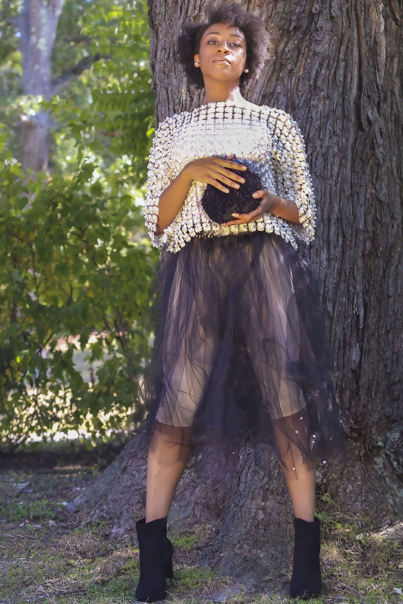 Female model photo shoot of cheyervin, clothing designed by House of Janel