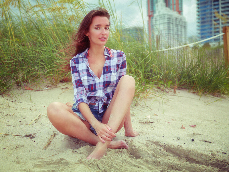Female model photo shoot of Polina Reed in Miami