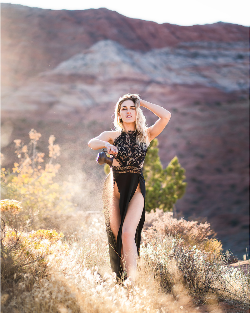 Female model photo shoot of Adlee Ray in Snow Canyon