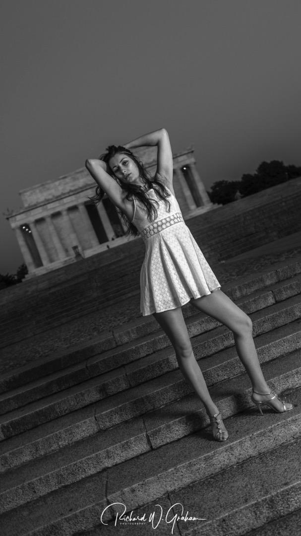 Male and Female model photo shoot of R Graham Photography and Katya Zvantseva art in Washington DC National Mall