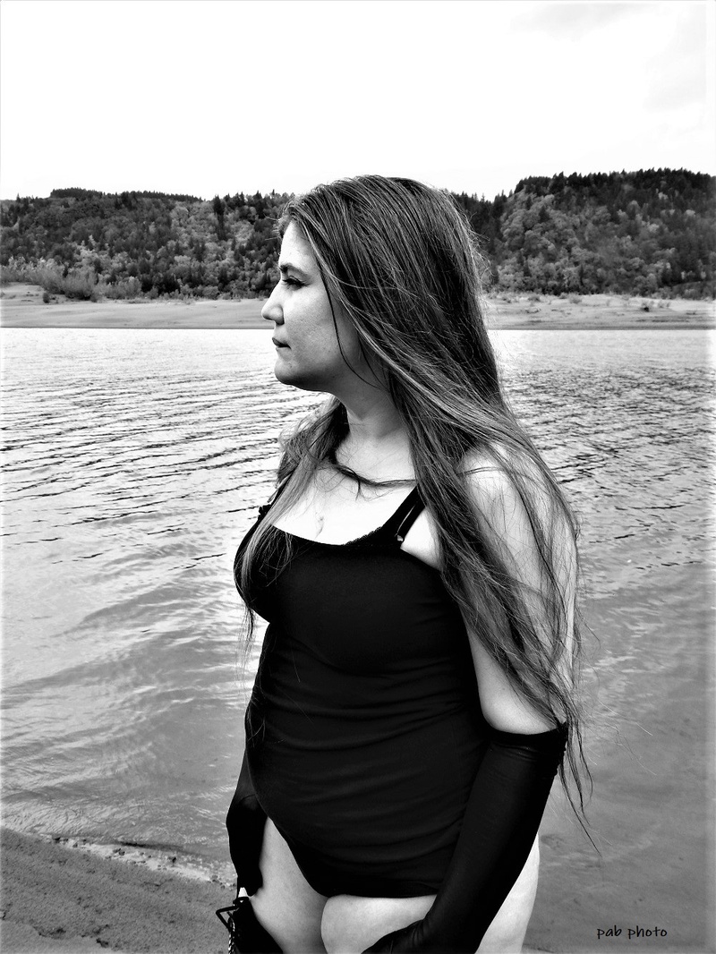 Female model photo shoot of Anonew by PAB Photo in Rooster Rock State Park, Columbia River Gorge in Oregon