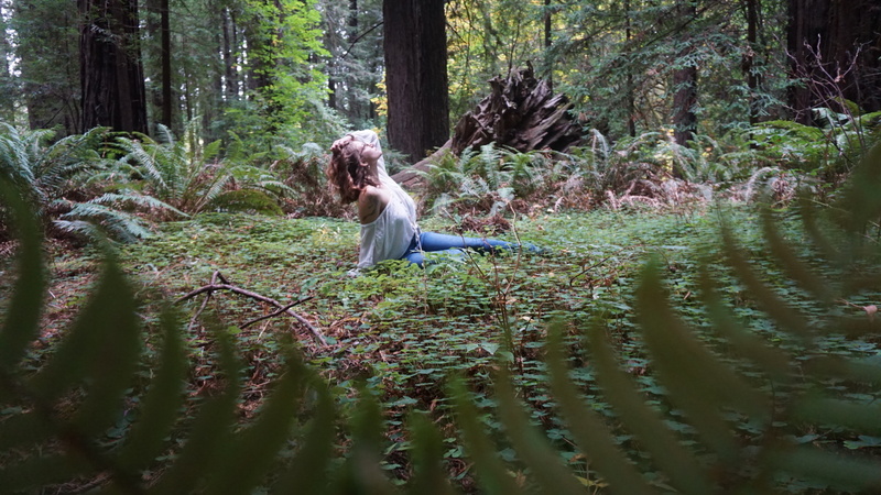 Female model photo shoot of Bealzebabe in Redwood Forrest