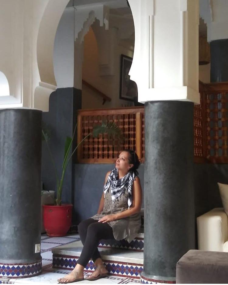 Female model photo shoot of Angellique in Marrakech, Morocco