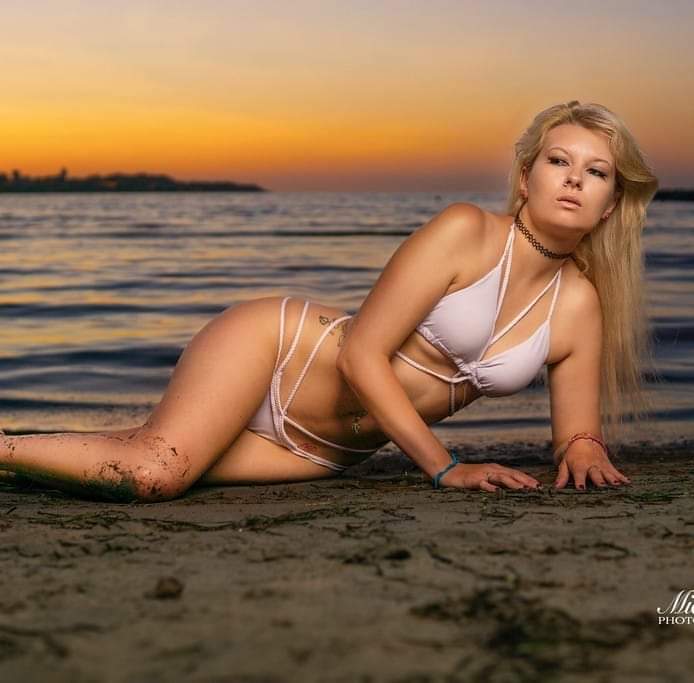Female model photo shoot of blondebombdoll in spain
