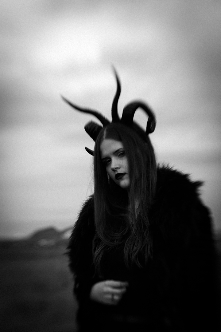 Female model photo shoot of auroradesign and Theodorabjork by auroradesign in Iceland