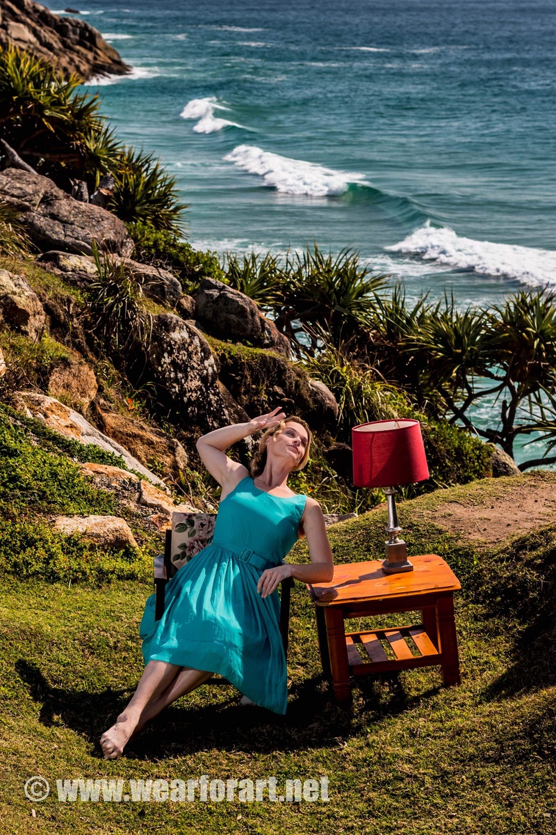 Female model photo shoot of GlitterBug Photography in Little Bay, South West Rocks NSW Australia