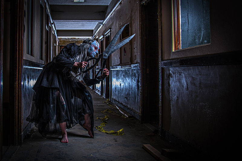 Male model photo shoot of Odin Photo in Abandoned psychiatric facility