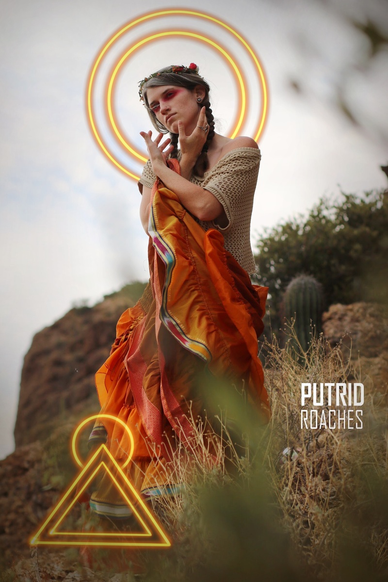 Female model photo shoot of PUTRIDroaches in Gates Pass, Arizona