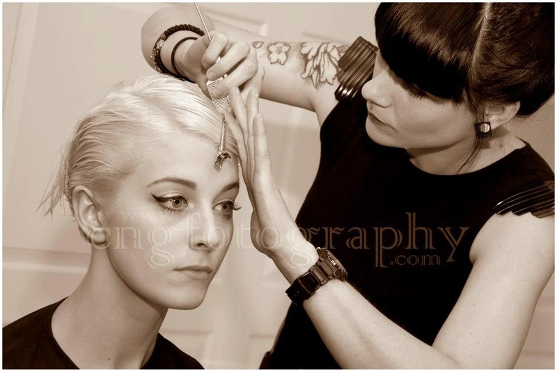 Female model photo shoot of Varvi Hairstylist