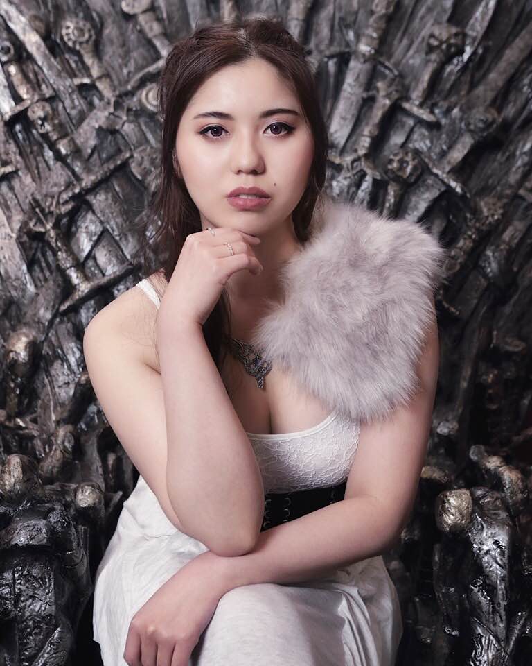 Female model photo shoot of Judy C Yang in Westeros