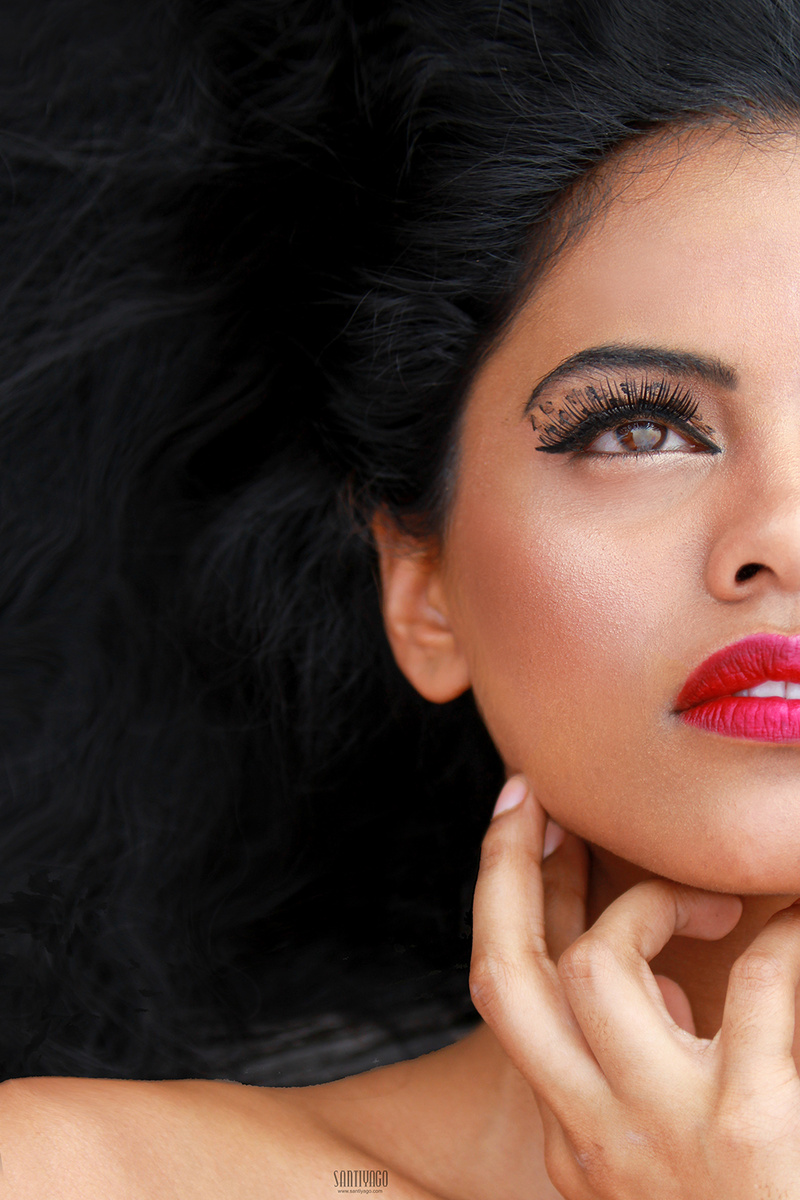 Female model photo shoot of Santiyago Makeup in Malaysia