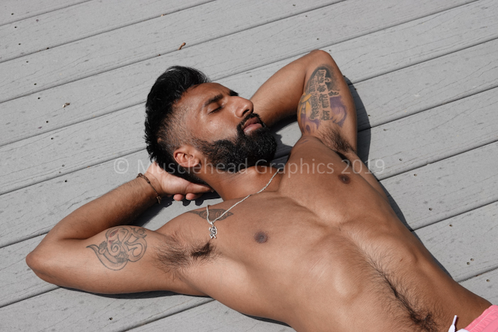Male model photo shoot of Musclehead Graphics