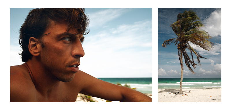 Male model photo shoot of Olie Williams in Sian Kaan, Quintana Roo