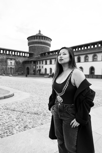 Female model photo shoot of mzjean in Milan, Italy
