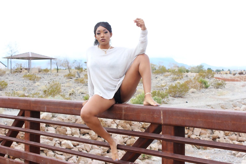 Female model photo shoot of Zhaire in Floyd Lamb Park, Las Vegas,NV