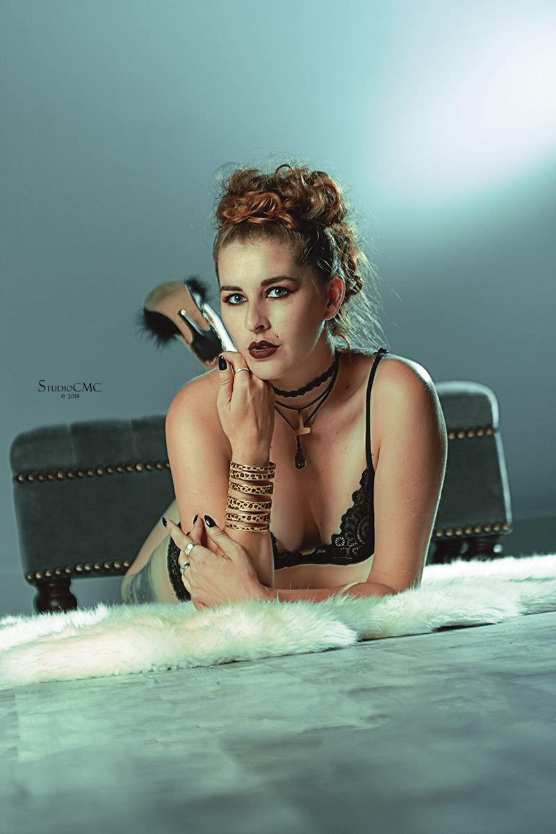 Female model photo shoot of Skarrla in Studio Enigma