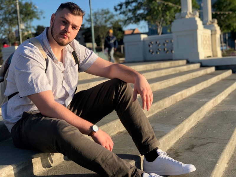 Male model photo shoot of Ethan S Smith in Europe 2019