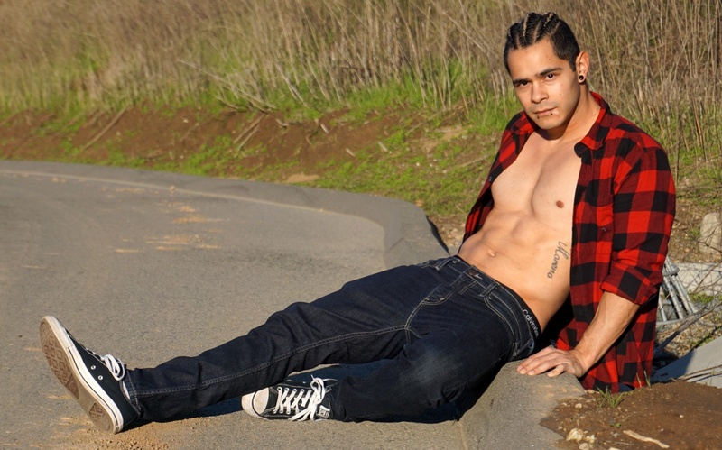 Male model photo shoot of mebukraba in Chino Hills State Park