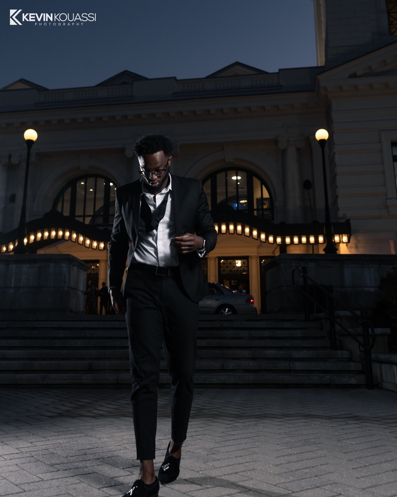 Male model photo shoot of Kevin Kouassi in Worcester Union Station (Massachusetts)