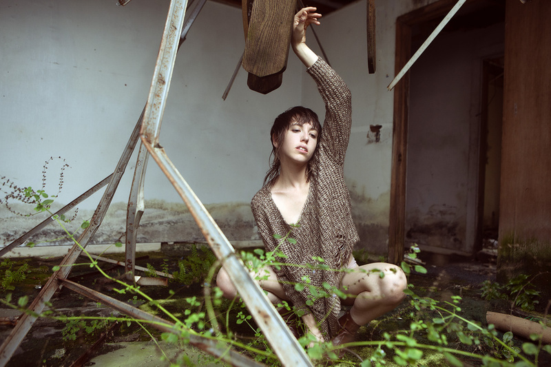 Female model photo shoot of Melancholic by Douglas Brantley Art