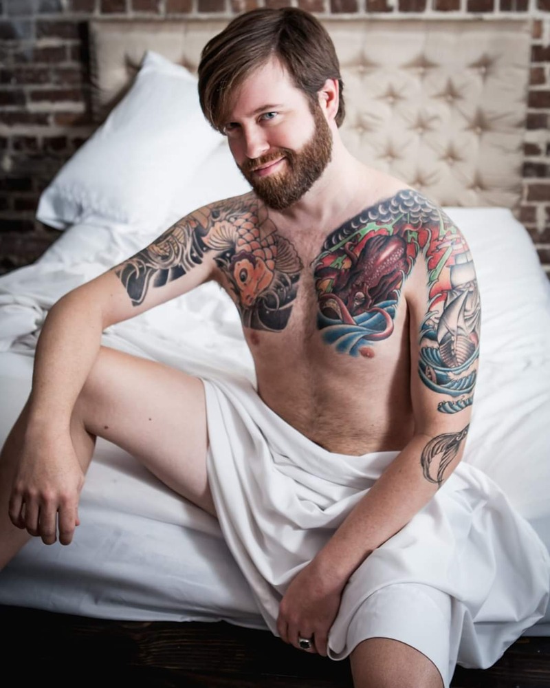 Male model photo shoot of Tattooed Muse