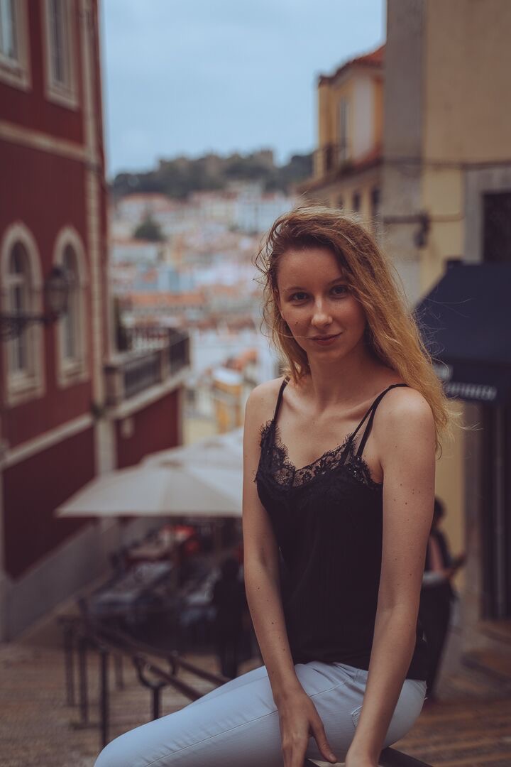Female model photo shoot of Sevgi in Lisbon