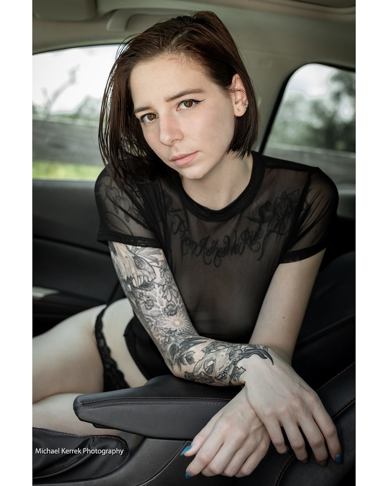 Female model photo shoot of VicBlackPortfolio by Michael Kerrek