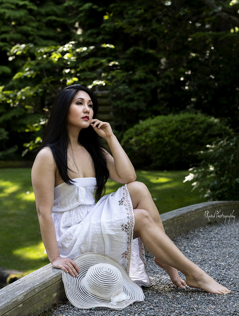 Male and Female model photo shoot of J Randphotography and Nanci Double-U in Vancouver, UBC Japenese Gardens