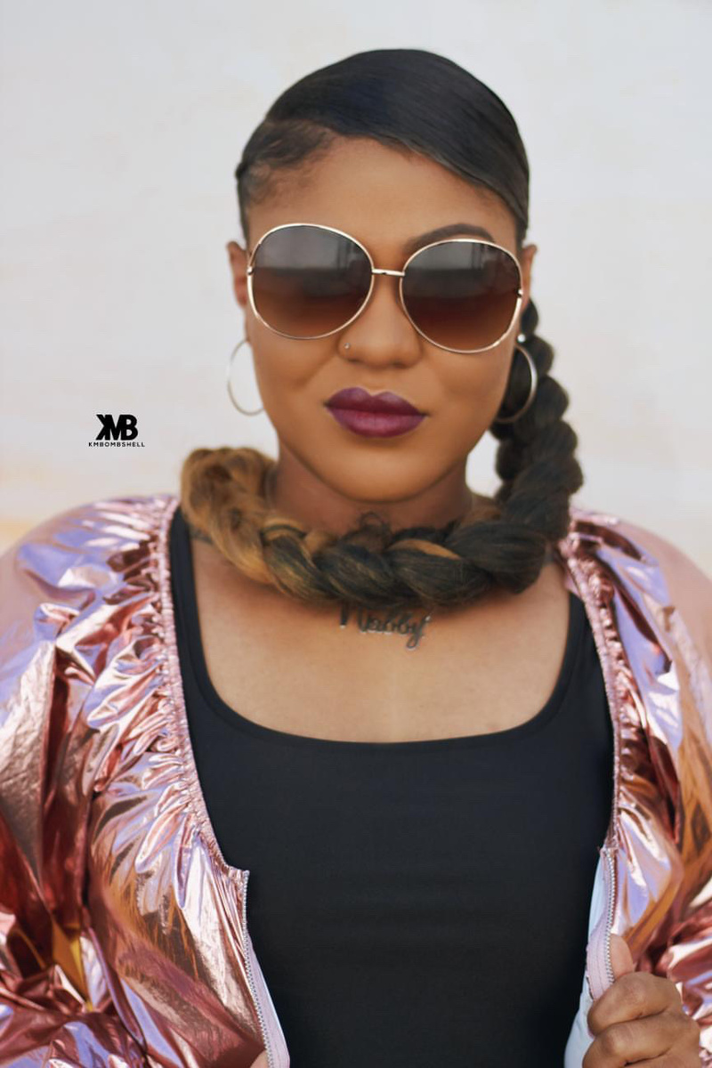 Female model photo shoot of The Glam Empress by KMBombshell Photography