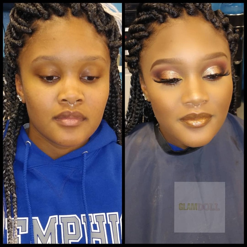 Female model photo shoot of Glam Doll Makeup in 1734 Stateline Rd, West, makeup by Glam Doll Makeup